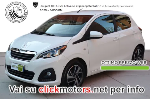 Peugeot 108 5p 1.0 vti Active s&s neopatentati - Immagine 1