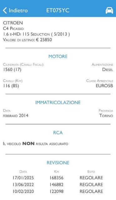 Citroen C4 Picasso 1.6 - EURO 5 -  GARANZIA TCARS - Immagine 9