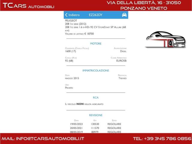 Peugeot 208 1.6 EURO 5B NEOPATENTATI CON 3 ANNI GARANZIA TOP - Immagine 8